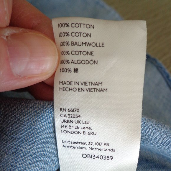 FIRM Anthropologie Pilcro Denim Buttondown S Short Sleeves Pocket Faded - Picture 13 of 16